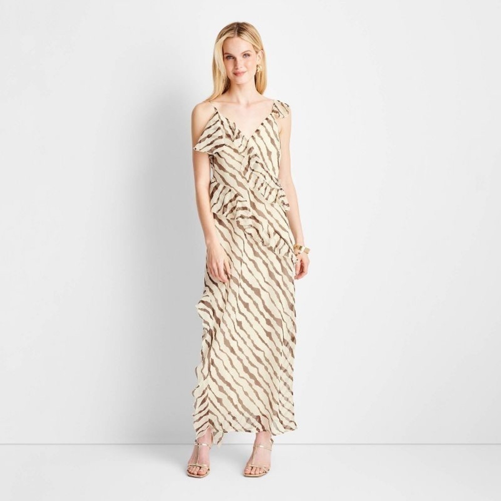 Women's Ruffle Ankle Length Dress - Future Collective™ with Jenee Naylor​ - Picture 3 of 8
